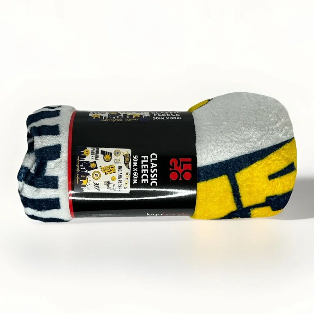 Indiana Pacers Logo Brands Classic Fleece Throw, New